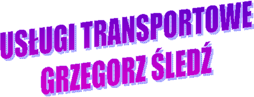 USUGI TRANSPORTOWE
GRZEGORZ LED